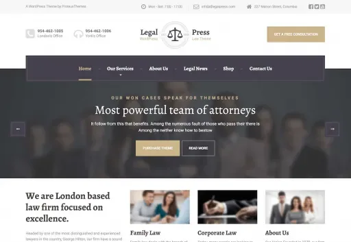LegalPress WordPress Theme product artwork
