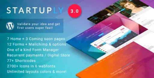 Startuply Multi-Purpose Startup Theme product artwork