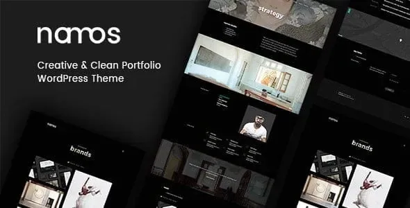 Namos – Creative One/Multi-Page Portfolio WordPress Theme product artwork