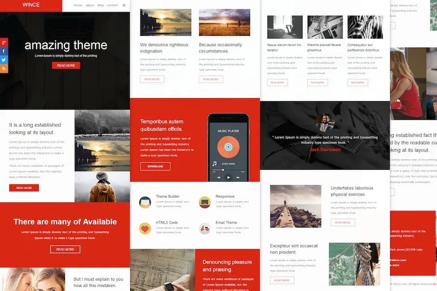 Wince Mail – Responsive E-mail Template product artwork