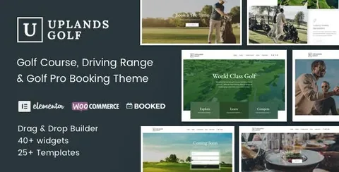 Uplands – Golf Course WordPress Theme product artwork