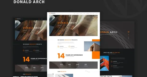 Donald Arch – Creative Architecture WordPress Theme product artwork