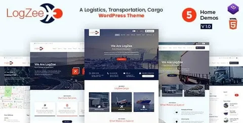 Logzee – Logistics, Transportation, Cargo Theme product artwork