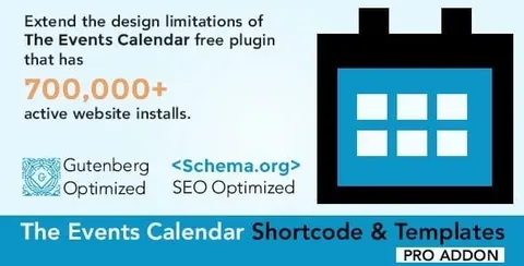 The Events Calendar Shortcode and Templates Pro product artwork