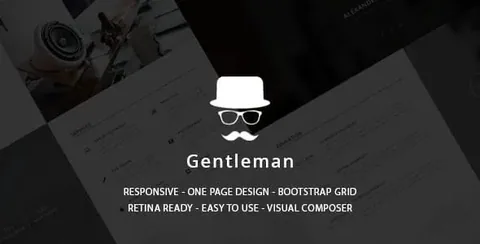 Gentleman – CV & Resume vCard WordPress Theme product artwork