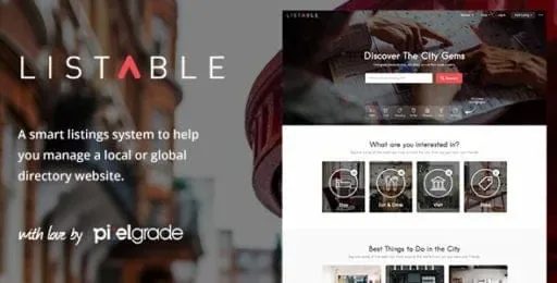 Listable – A Friendly Directory WordPress Theme product artwork