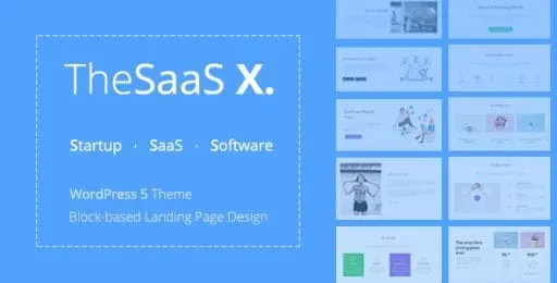 TheSaaS X – Responsive SaaS, Startup & Business WordPress Theme product artwork