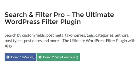 Search & Filter Pro – The Ultimate WordPress Filter Plugin product artwork