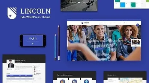 Lincoln – Education Material Design WordPress Theme product artwork