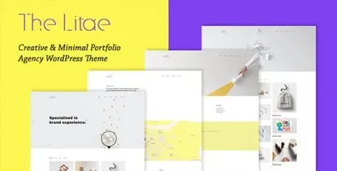 The Litae – Minimal Portfolio WordPress Theme product artwork