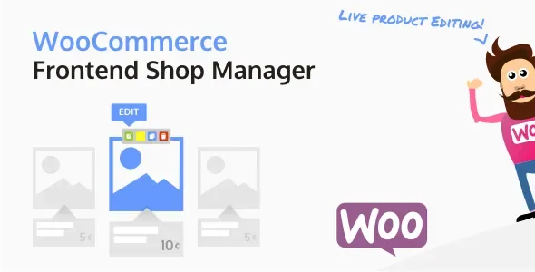 WooCommerce Frontend Shop Manager product artwork