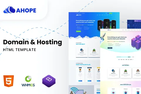 Ahope – Responsive HTML Hosting Template product artwork