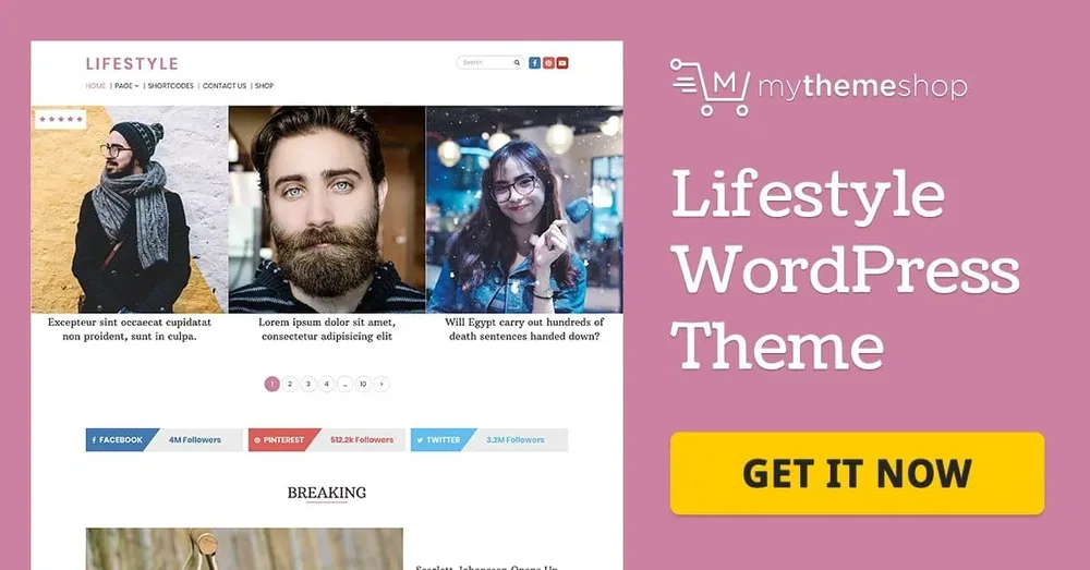 MyThemeShop Lifestyle WordPress Theme product artwork