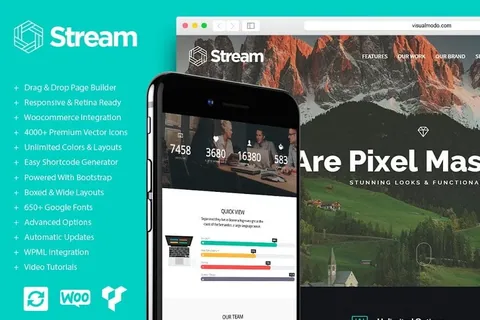 Stream WordPress Theme product artwork