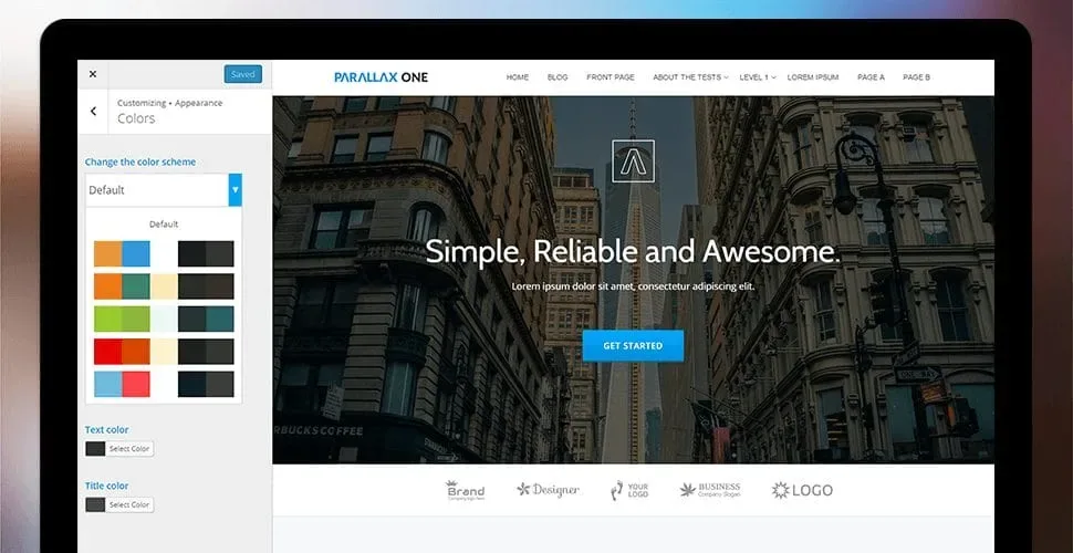 Parallax One Plus WordPress Theme product artwork