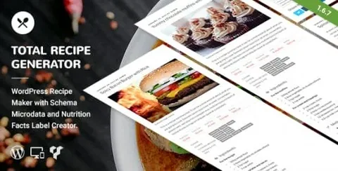 Total Recipe Generator for Elementor product artwork