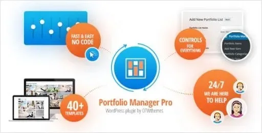 Portfolio Manager Pro – WordPress Responsive Portfolio & Gallery product artwork