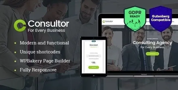 Consultor – A Business Financial Advisor WordPress Theme product artwork