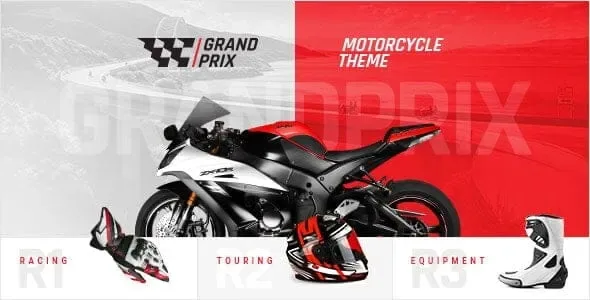 GrandPrix – Motorcycle WordPress Theme product artwork