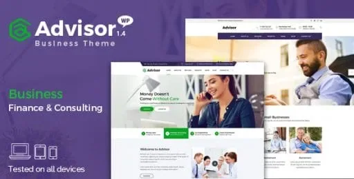 Advisor – Consulting, Business, Finance WordPress Theme product artwork