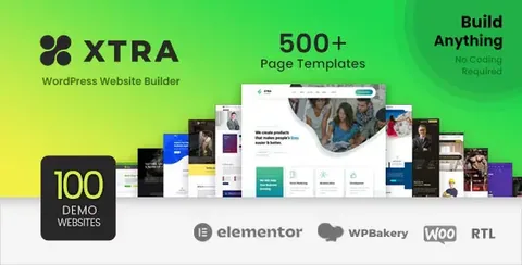 Xtra – Multipurpose WordPress Theme + RTL product artwork