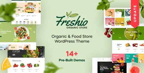 Freshio – Organic & Food Store WordPress Theme product artwork
