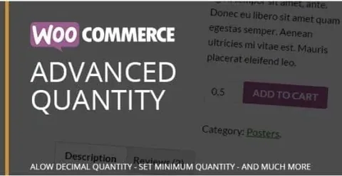 WooCommerce Advanced Quantity product artwork