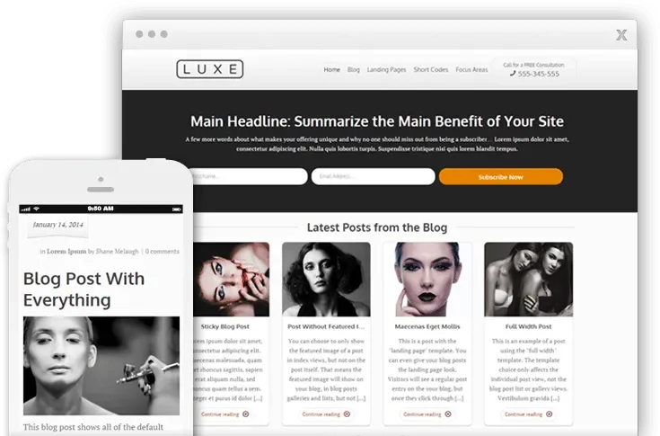 Thrive Luxe Theme product artwork