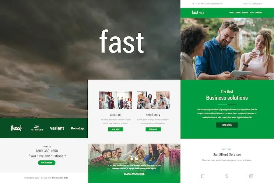 Fast – Responsive E-mail Template product artwork