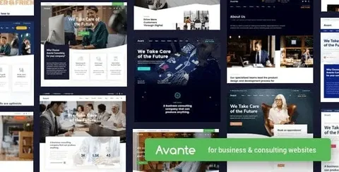 Avante – Business Consulting WordPres Theme product artwork