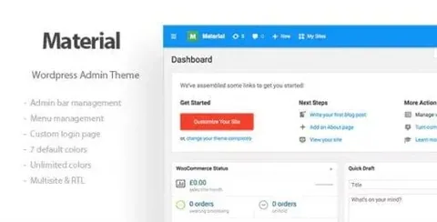 Materil – WordPress Material Design Admin Theme product artwork