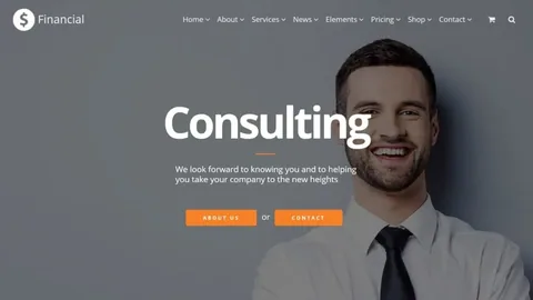 Financial WordPress Theme product artwork