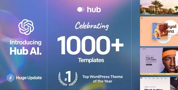 Hub – Responsive Multi-Purpose WordPress Theme product artwork