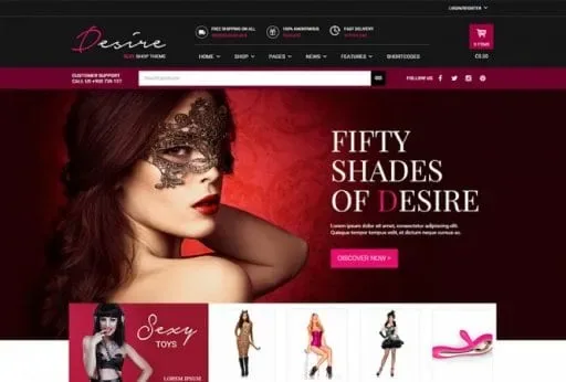 YITH Desire Sexy Shop Theme product artwork