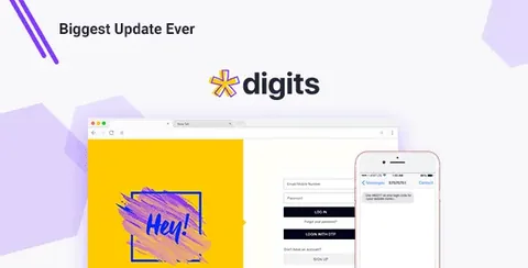 Digits WordPress Mobile Number Signup and Login – Full Bundle product artwork