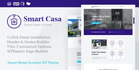 Smart Casa – Home Automation & Technologies WordPress Theme product artwork