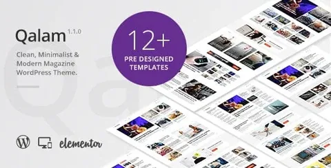 Qalam – NewsPaper and Magazine WordPress Theme product artwork
