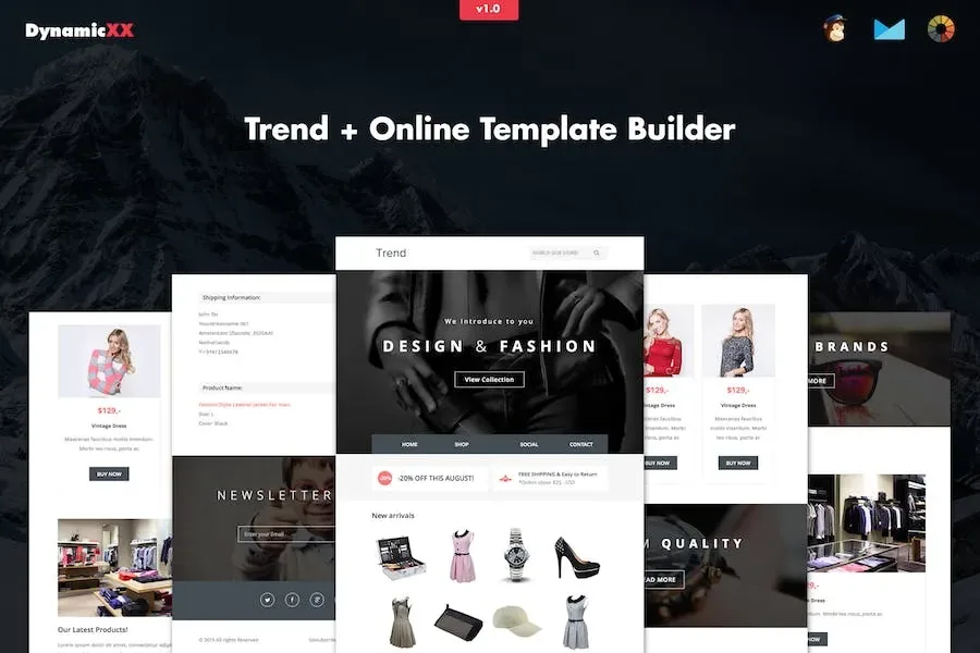 Trend – Responsive Fashion Email + Online Builder product artwork