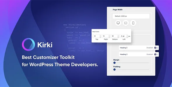 Kirki Pro product artwork