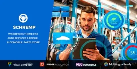 Schremp – Mechanical Workshops WordPress Theme product artwork