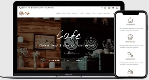 Cafe WordPress Theme product artwork