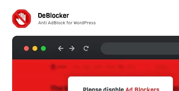 DeBlocker – Anti AdBlock for WordPress product artwork