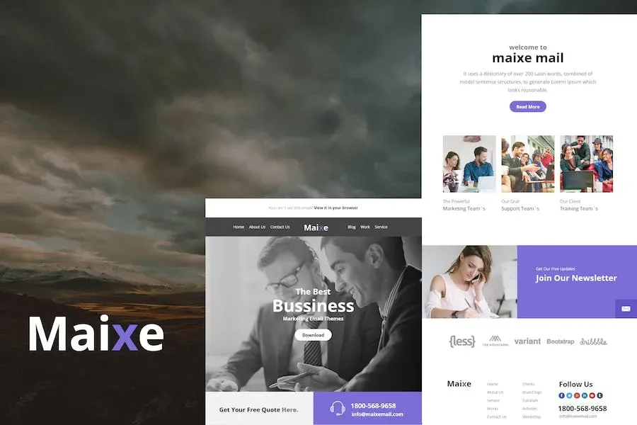 Maixe Mail- Responsive E-mail Template product artwork