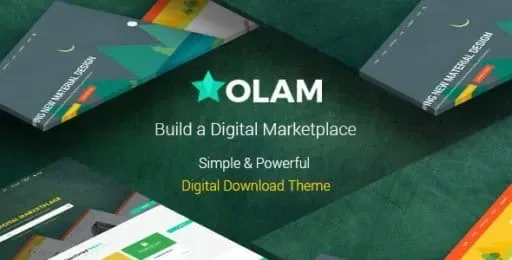 Olam – WordPress Easy Digital Downloads Theme product artwork