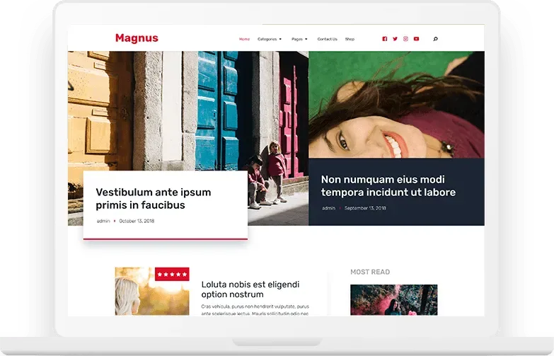 MyThemeShop Magnus WordPress Theme product artwork