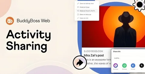 BuddyBoss Activity Sharing product artwork