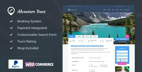 Adventure Tours – WordPress Tour/Travel Theme product artwork