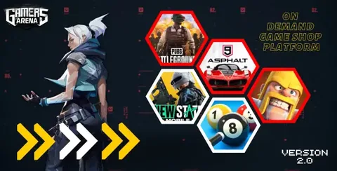 Gamers Arena – Digital Online Game Store, Game Top Up , Voucher & Gamer ID Selling Tools product artwork