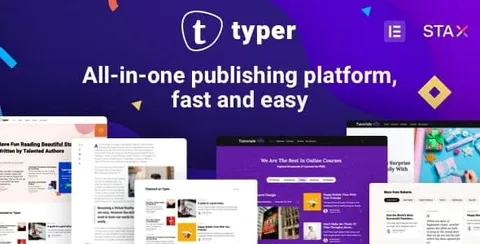 Typer – Amazing Blog and Multi Author Publishing Theme product artwork