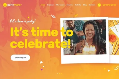 PartyMaker – Event Planner & Wedding Agency Theme product artwork